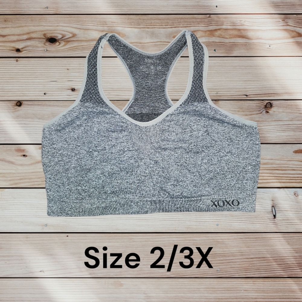 XOXO Gray Sports Bra